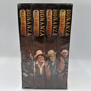 Bonanza VHS Video 4 Pack Box Set Factory Sealed Western TV Series 2000 SBR Inc
